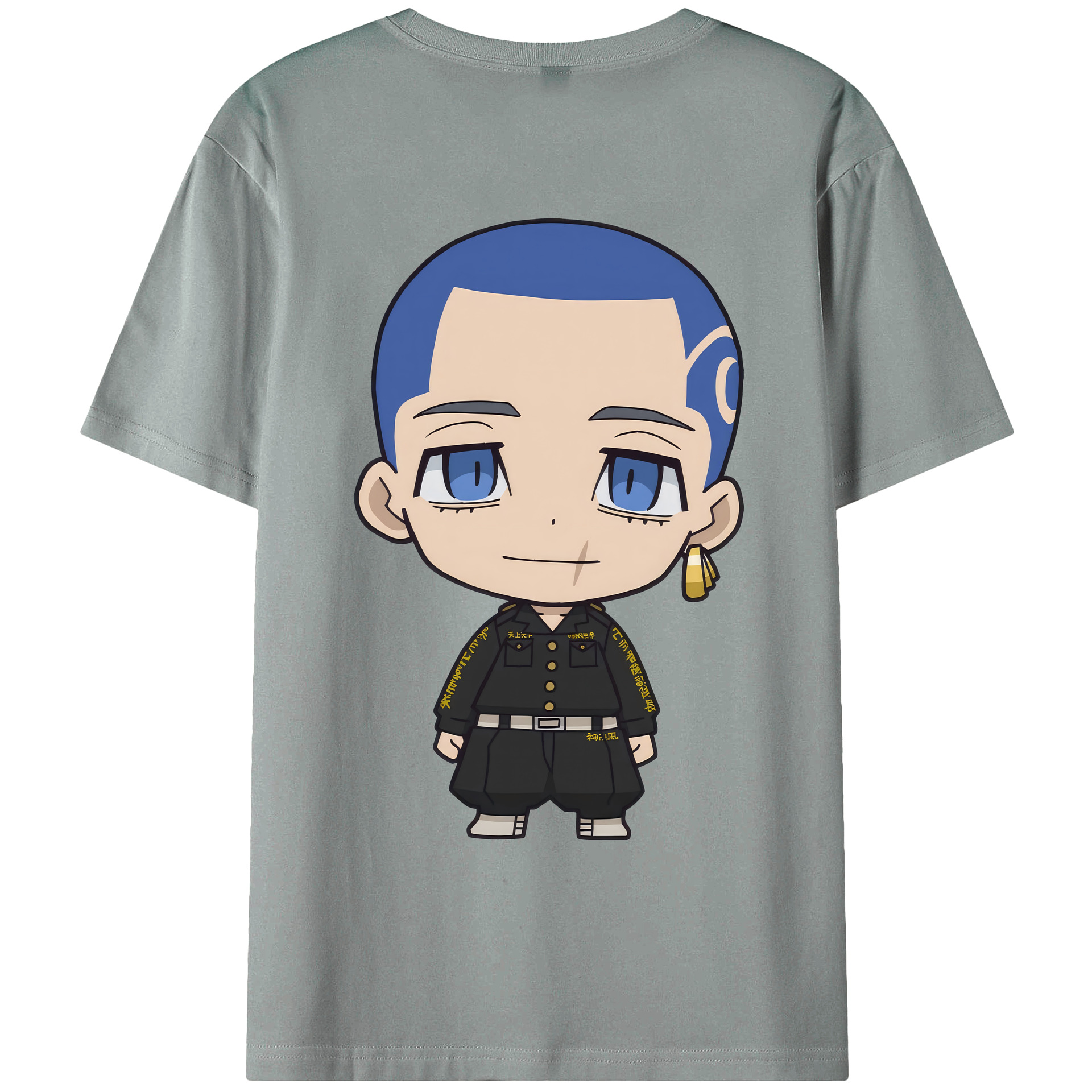 （画像用） 東京リベンジャーズ Tokyo Revengers 綿100％ メンズ半袖Tシャツ（バックプリント） 通気性